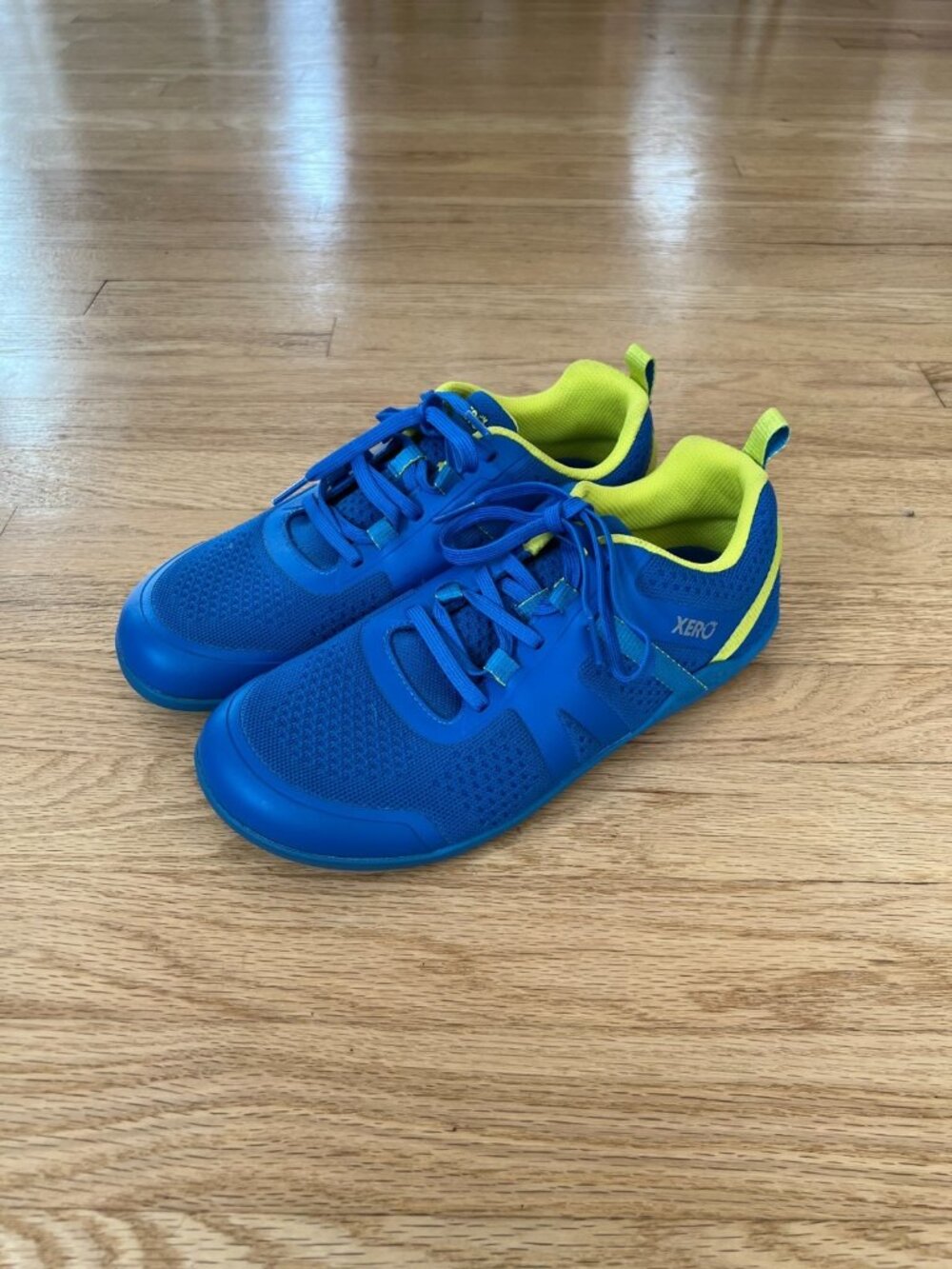 Xero Shoes Women's Prio Neo Minimalist Barefoot Sneakers Blue Yellow Size 10